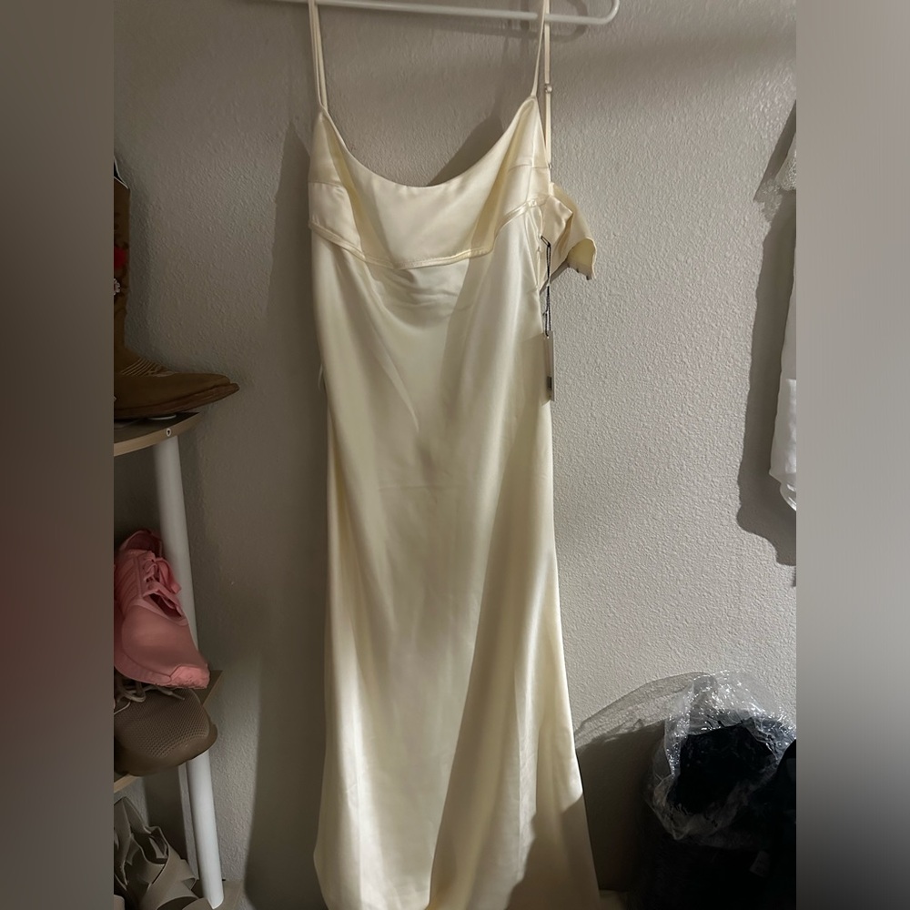 Jason wu satin midi dress